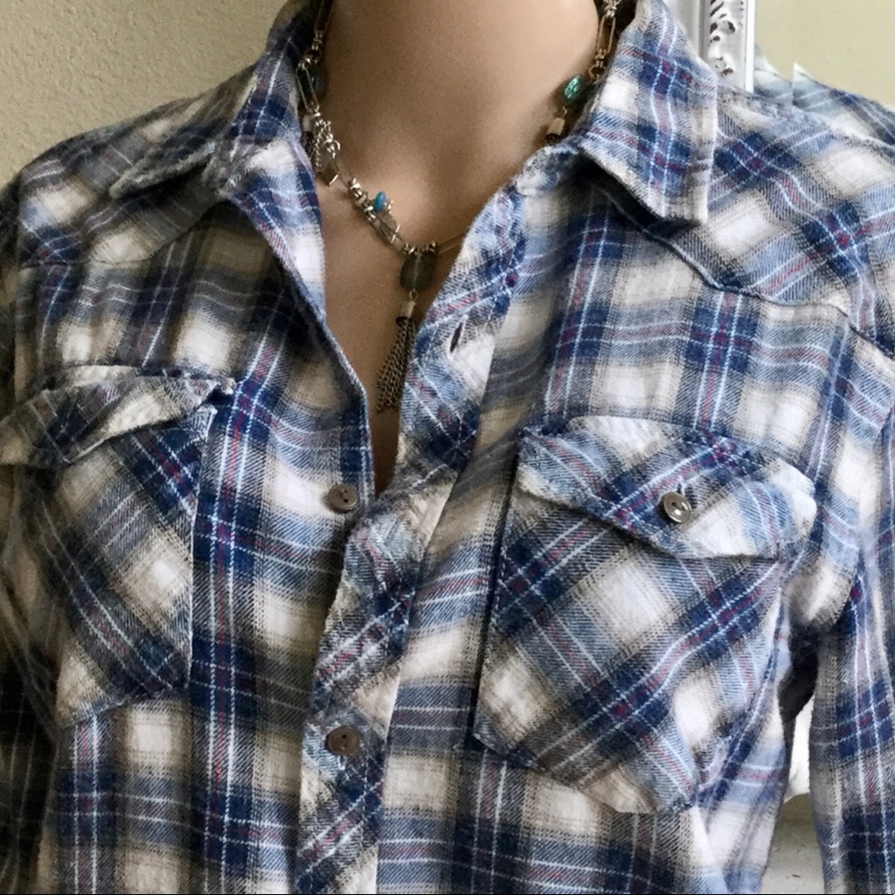 SURPLUS  100% COTTON PLAID FLANNEL SHIRT